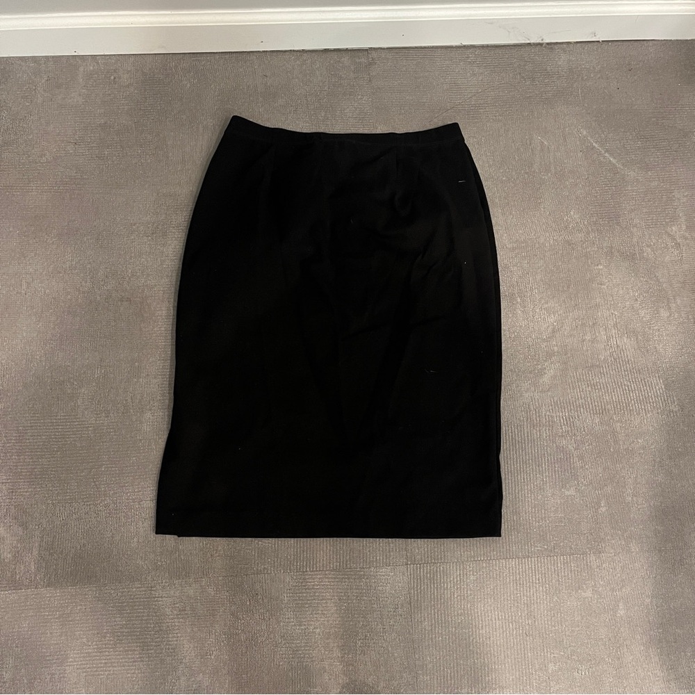 Eileen Fisher Black Midi Pencil Skirt Medium - Picture 3 of 4